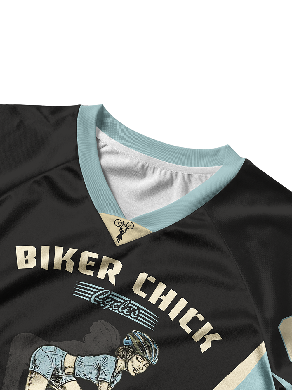 Orionride Biker Chick Women's Sports Crop Jersey