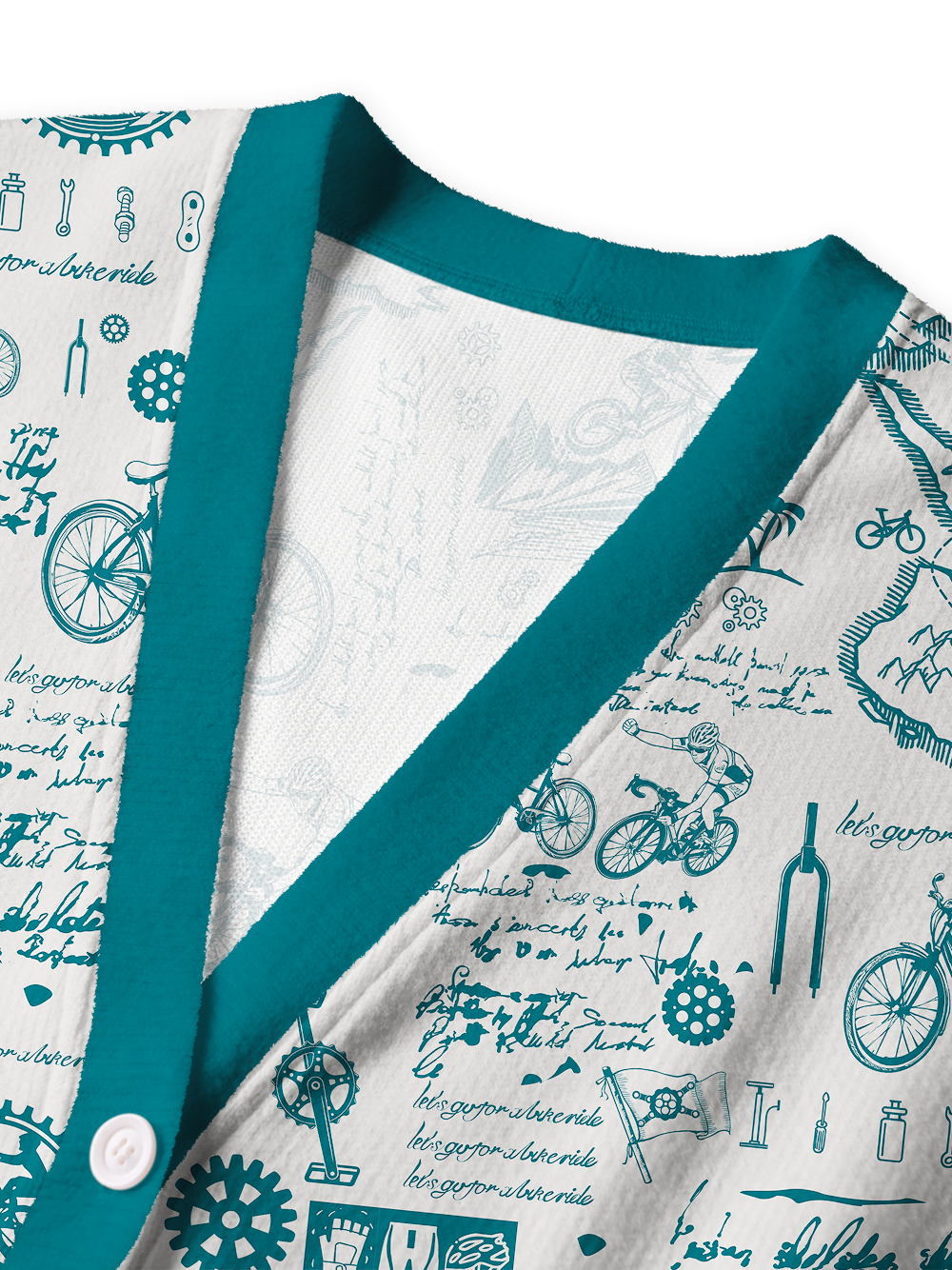 Orionride Cycling Diary Men's Cardigan Knit Sweaters