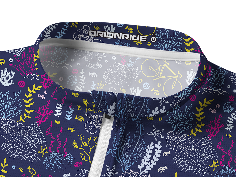 Orionride Coral Bike Long Sleeve Half Zipper Mountain Bike Jersey