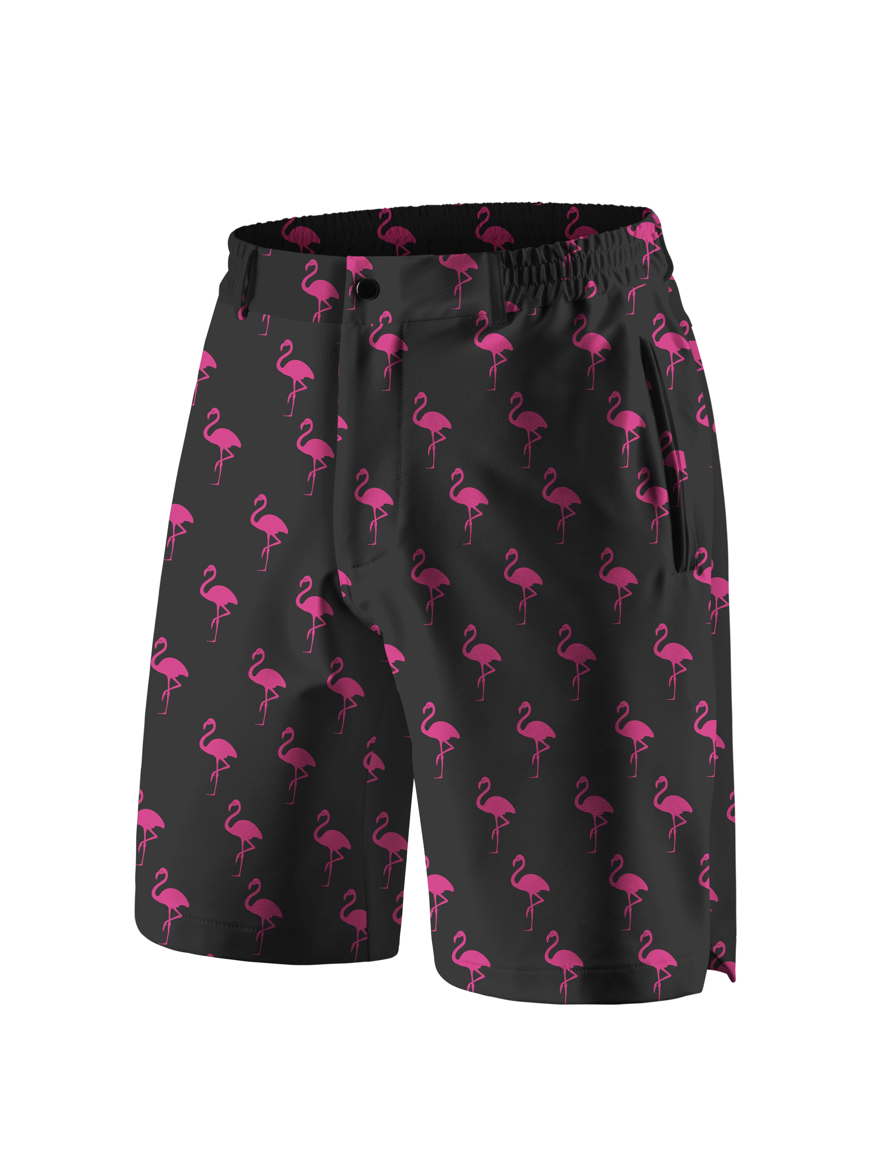 Orionride Flamingo Cycling Short With 2 Zipper Pockets