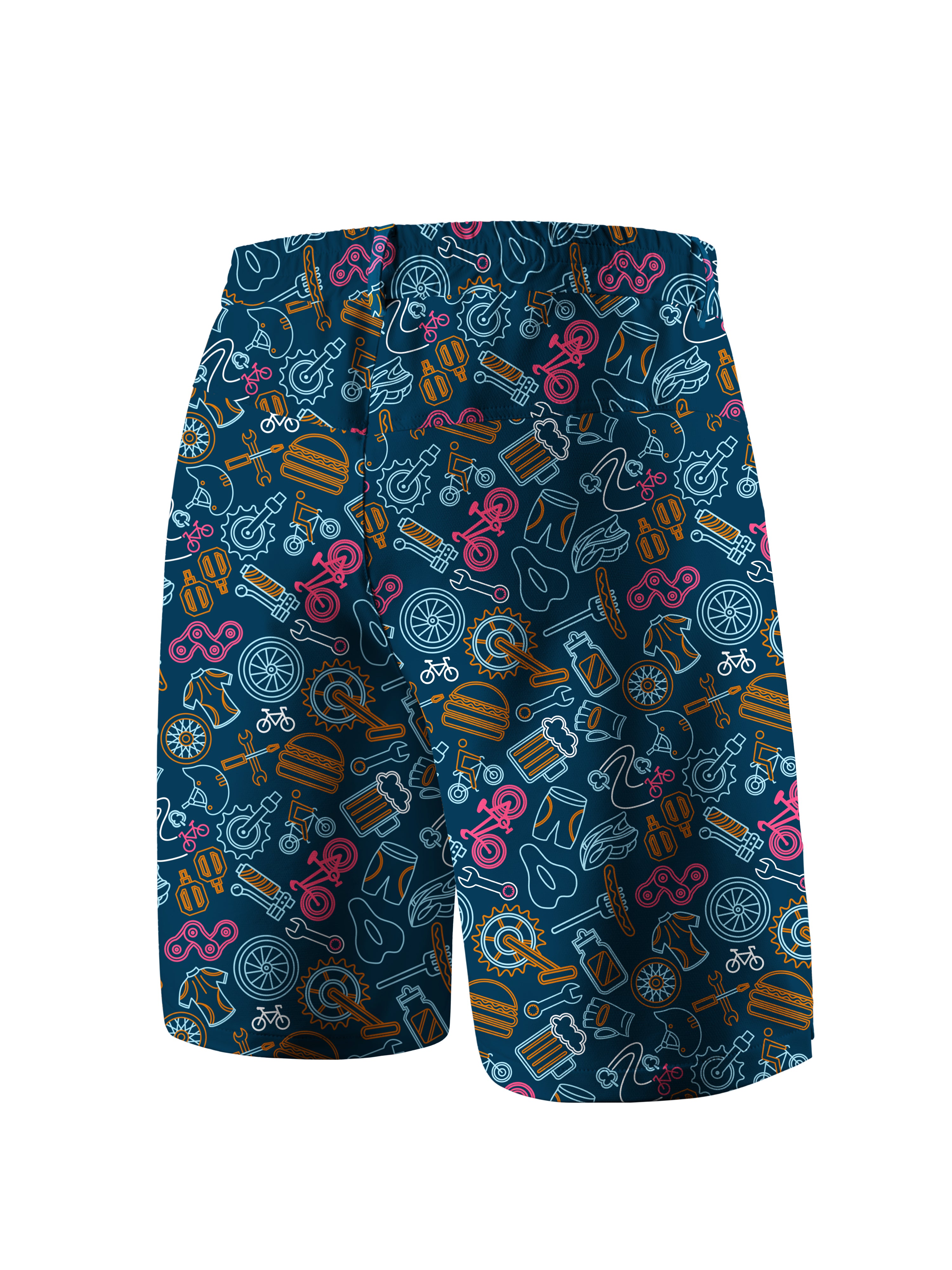 Orionride Weekend BBQ Cycling Short With 2 Zipper Pockets