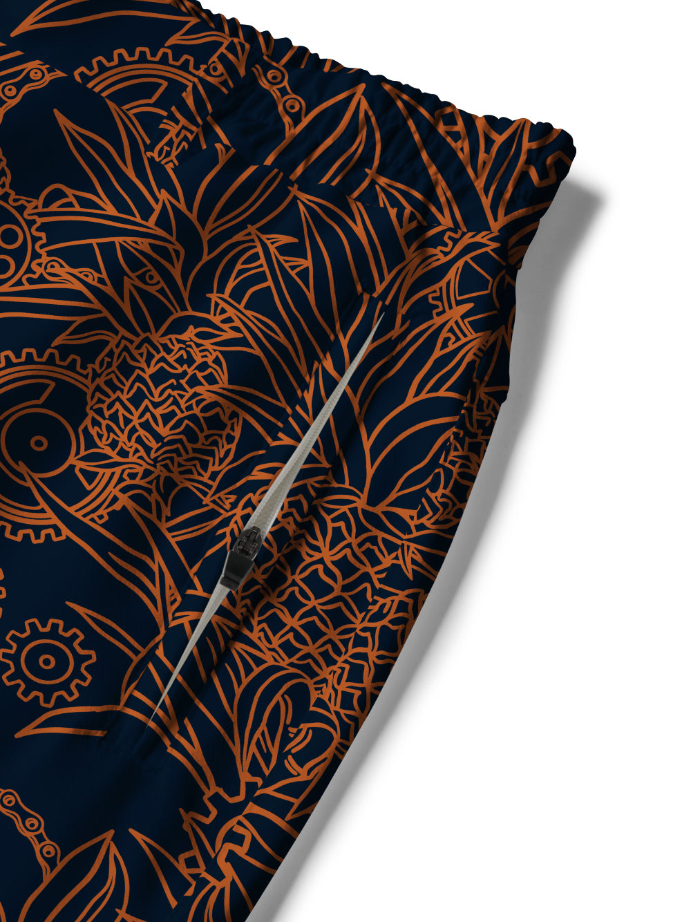Orionride Pineapple Isle Cycling Short With 2 Zipper Pockets