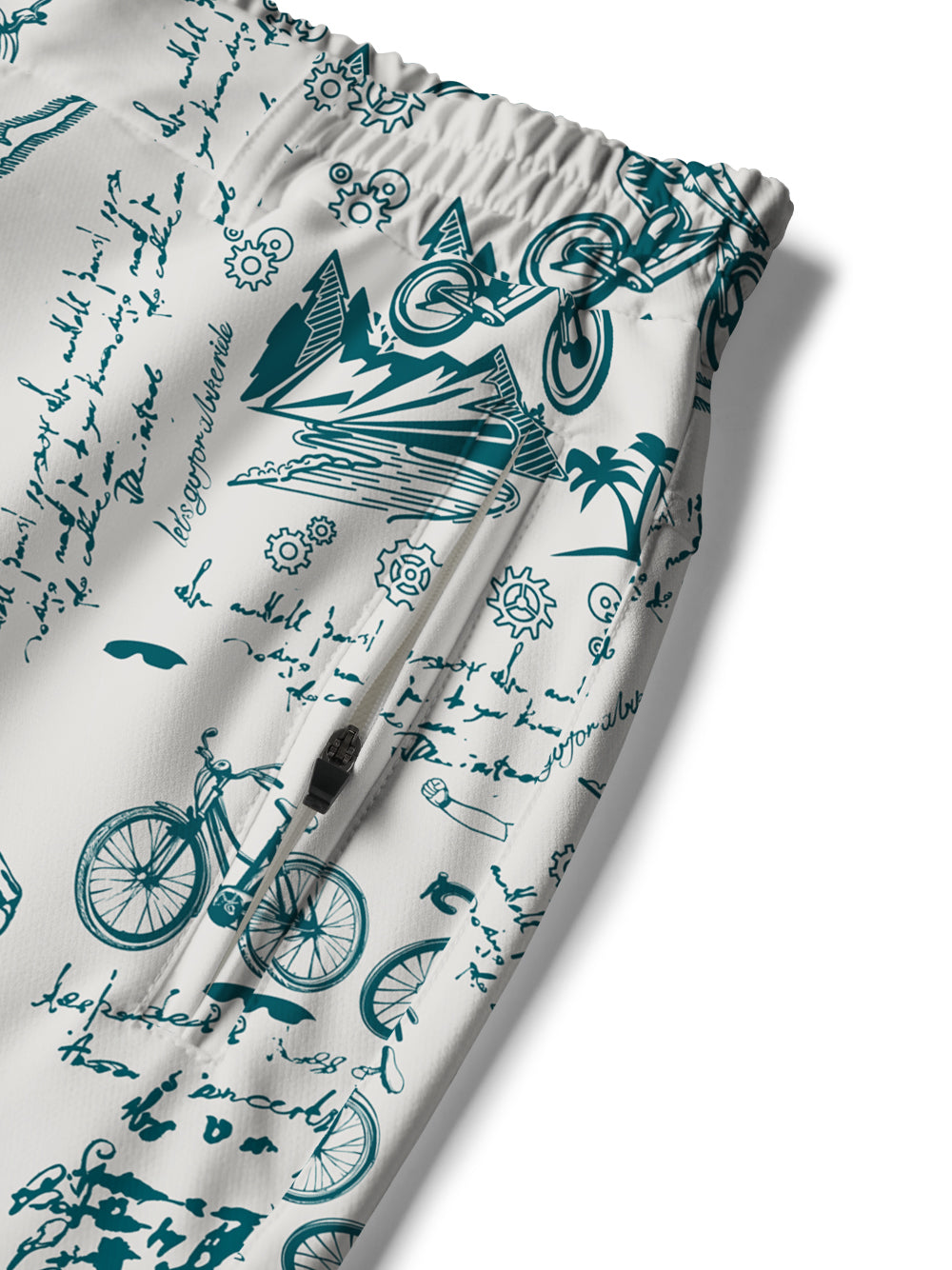 Orionride Cycling Diary Cycling Short With 2 Zipper Pockets