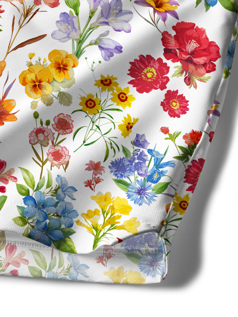 Orionride Sunshine Floral Cycling Short With 2 Zipper Pockets