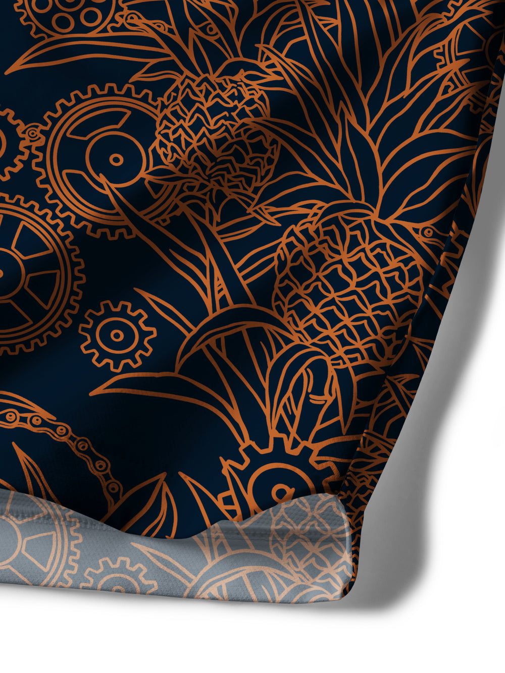 Orionride Pineapple Isle Cycling Short With 2 Zipper Pockets