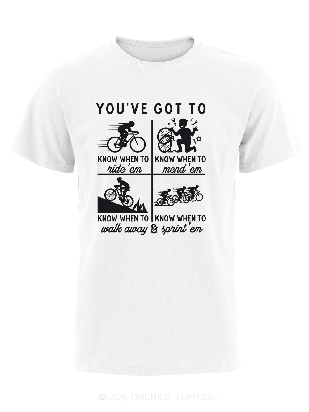 Orionride Cycling Rules Short Sleeves Bike T-Shirt