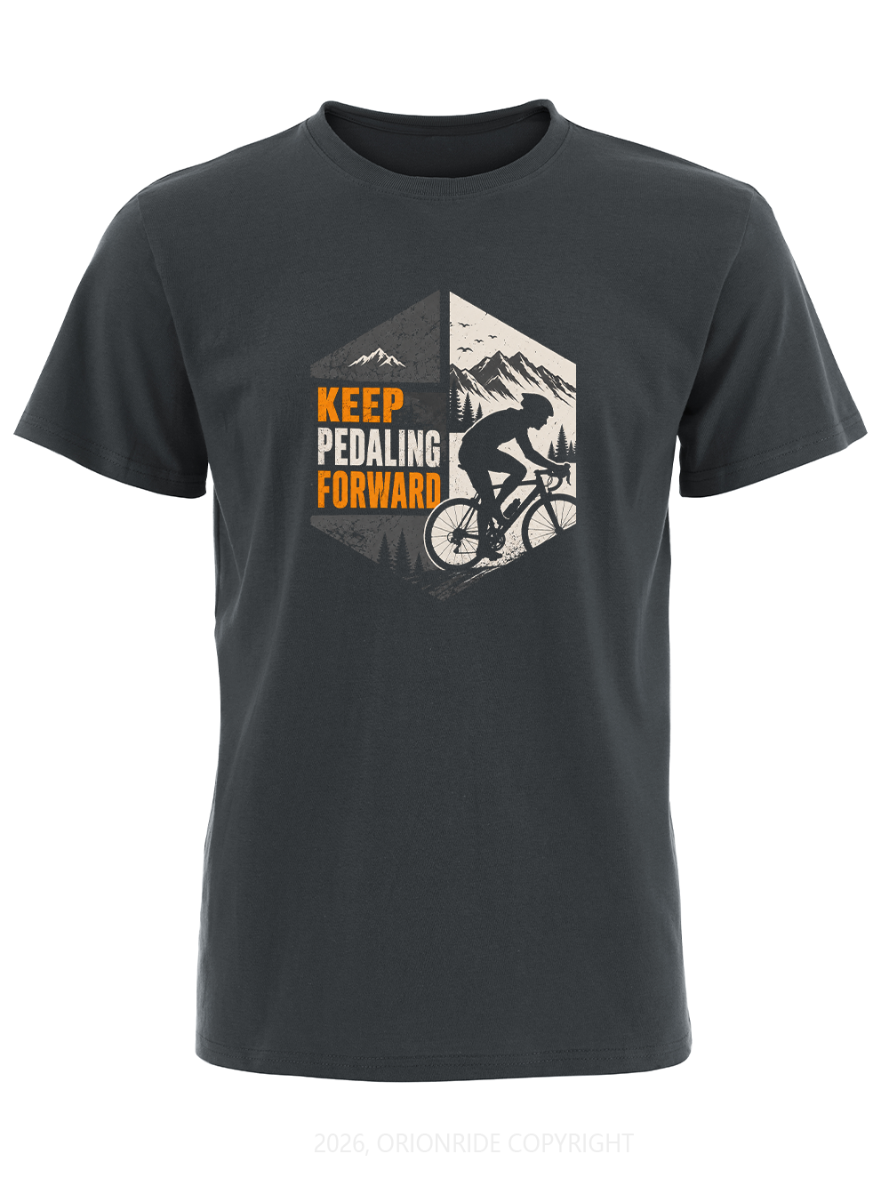 Orionride Keep Pedaling Forward Short Sleeves Bike T-Shirt