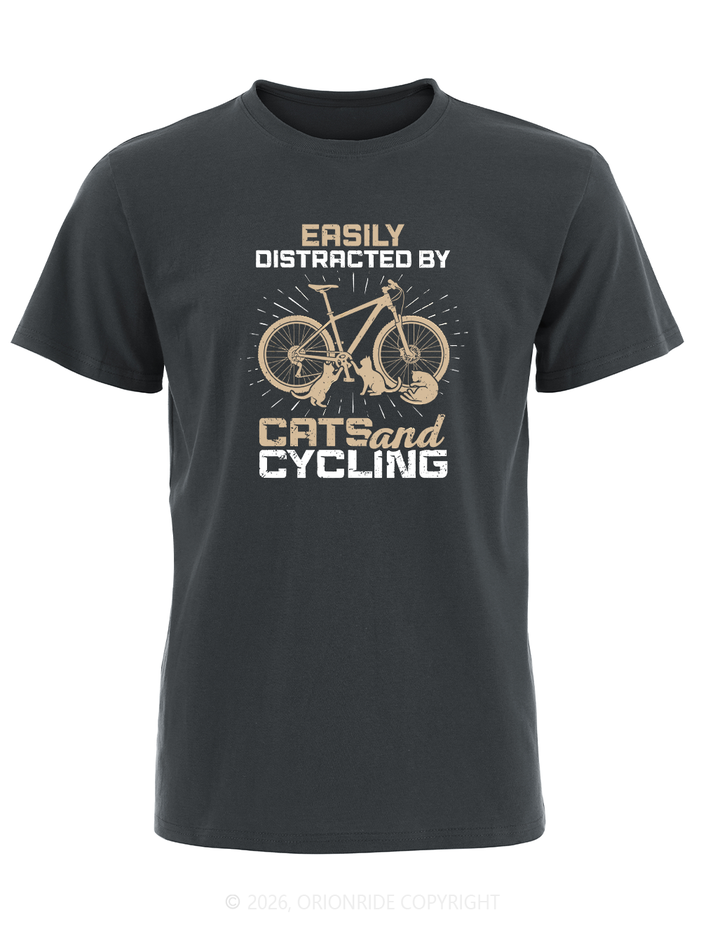 Orionride Attracted By Bicycle Short Sleeves Bike T-Shirt