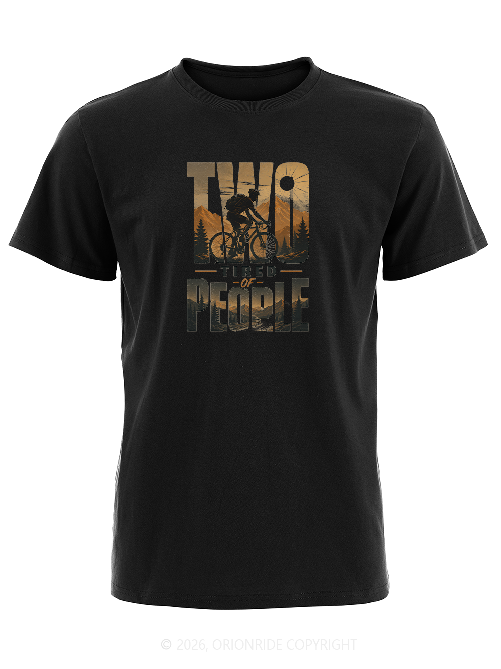 Orionride Two Tired People Short Sleeves Bike T-Shirt