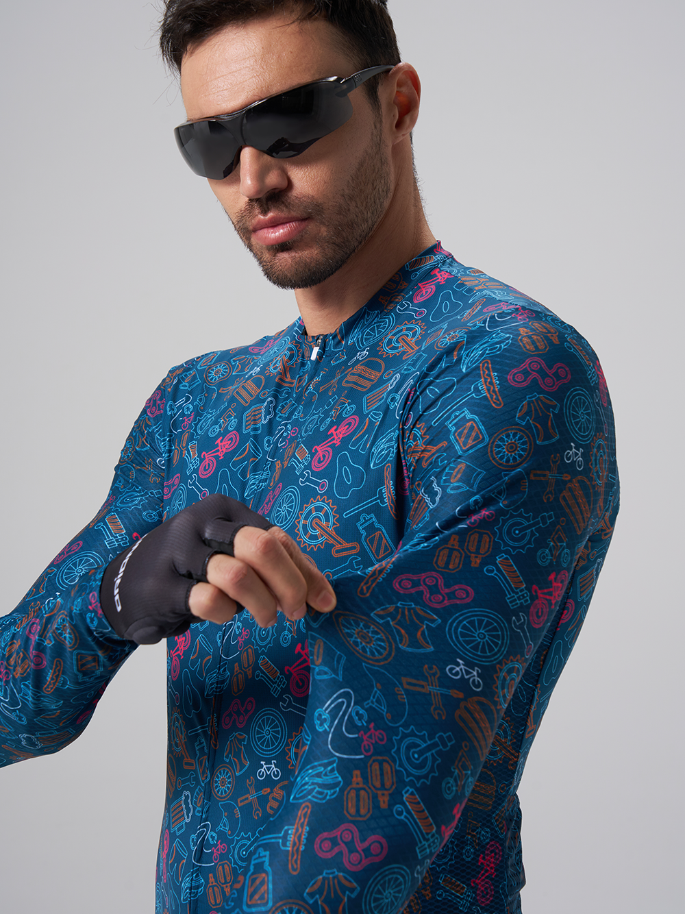 Orionride Weekend BBQ Long Sleeve Cycling Jersey