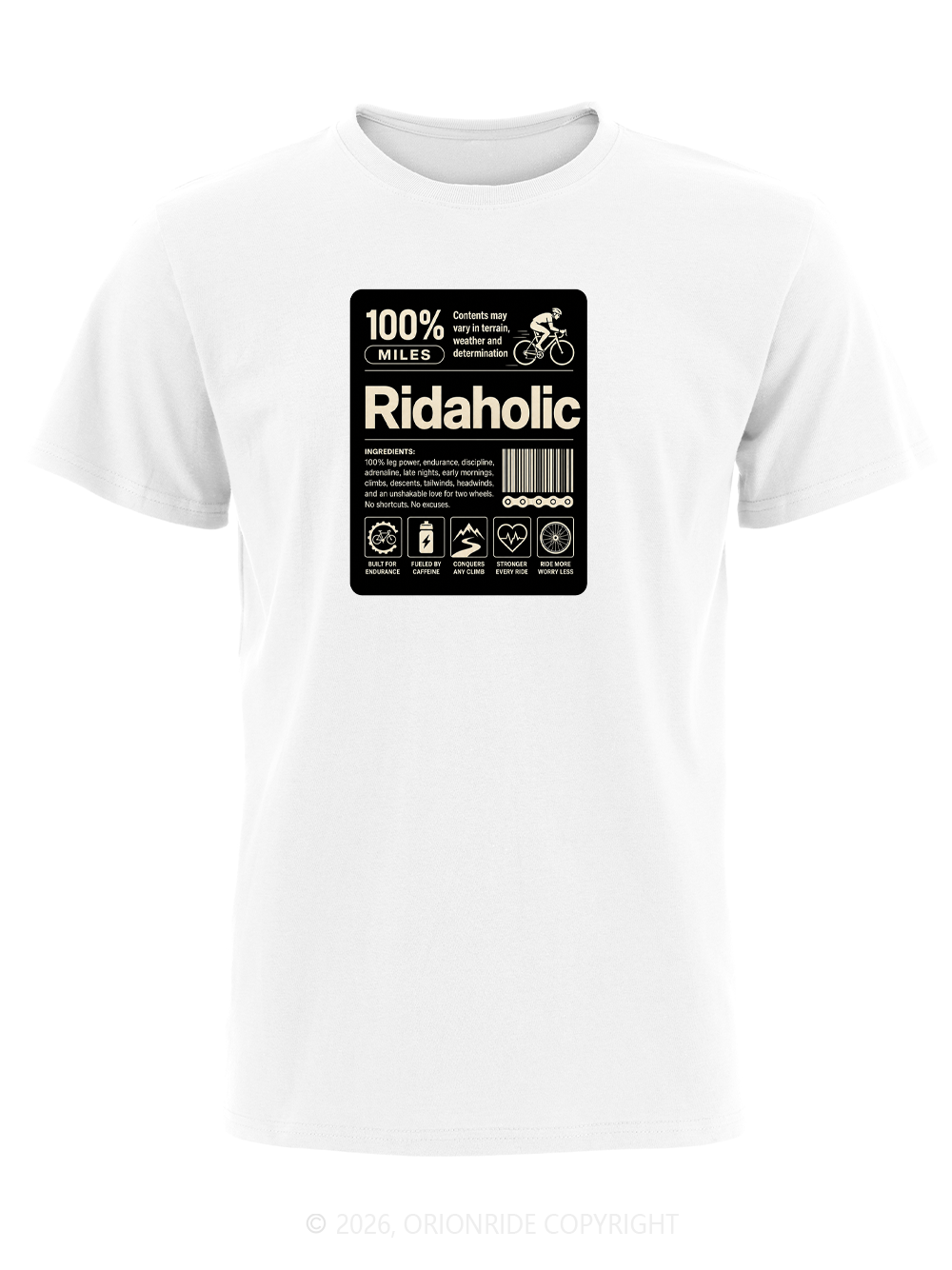 Orionride Bike Label Short Sleeves Bike T-Shirt