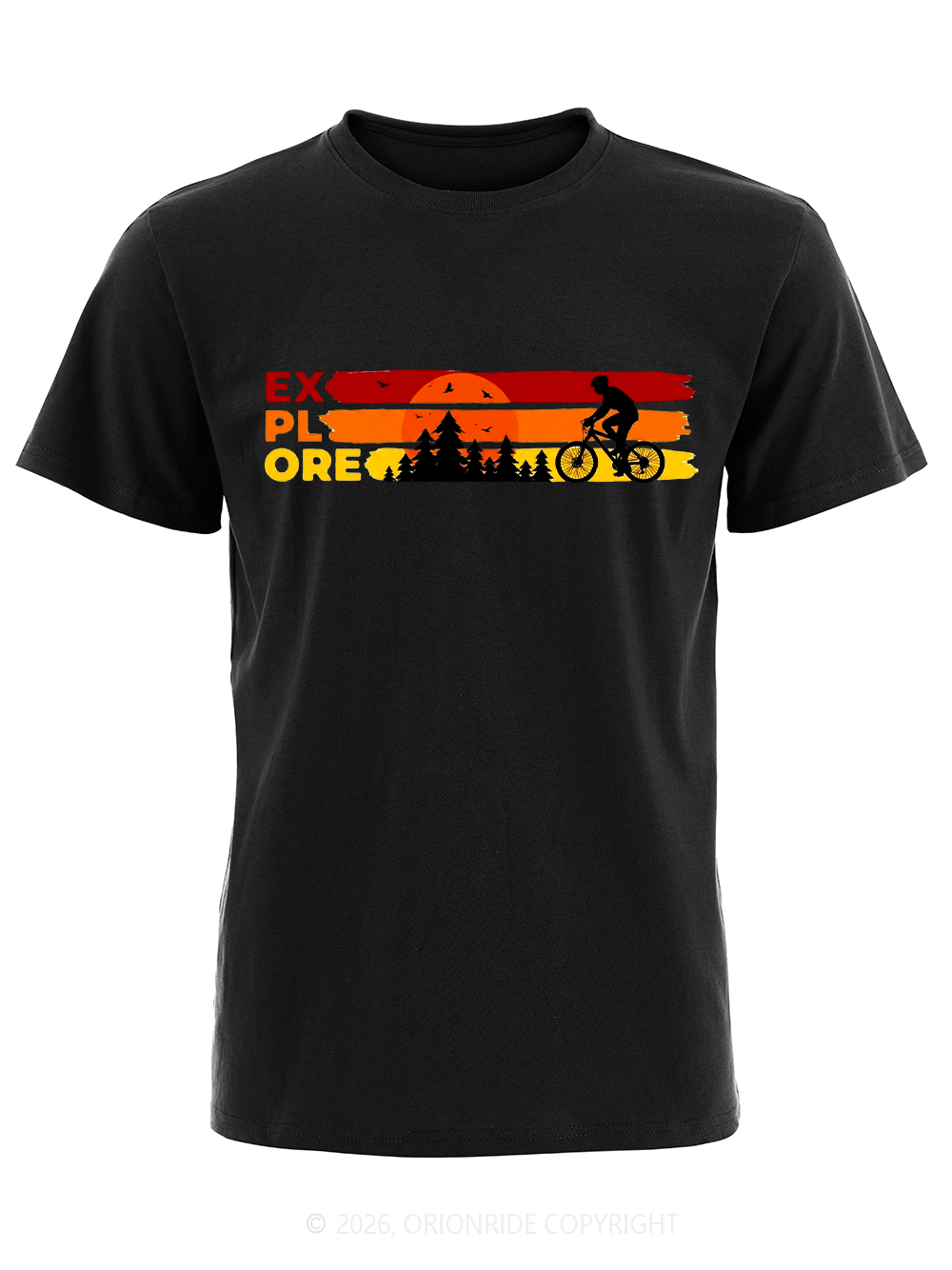 Orionride Sunset Silhouette Short Sleeves Bike T-Shirt