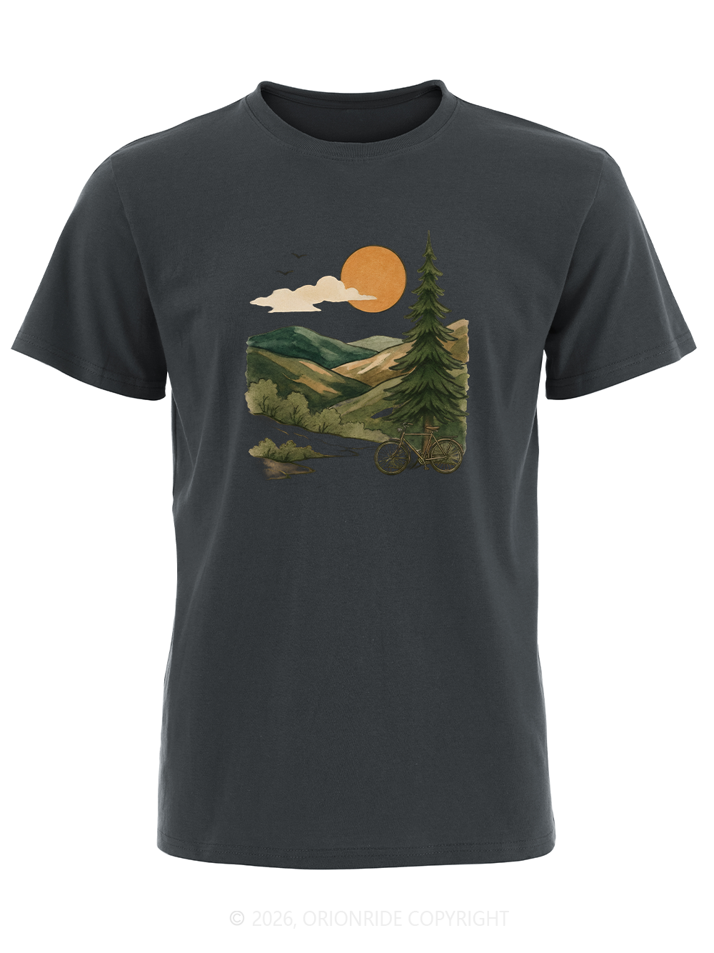 Orionride Mountain And Wild Scenery Short Sleeves Bike T-Shirt