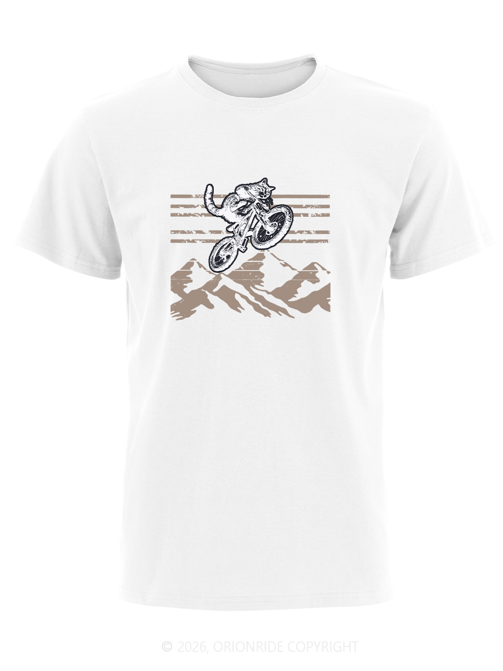 Orionride Mountain Kitten Short Sleeves Bike T-Shirt