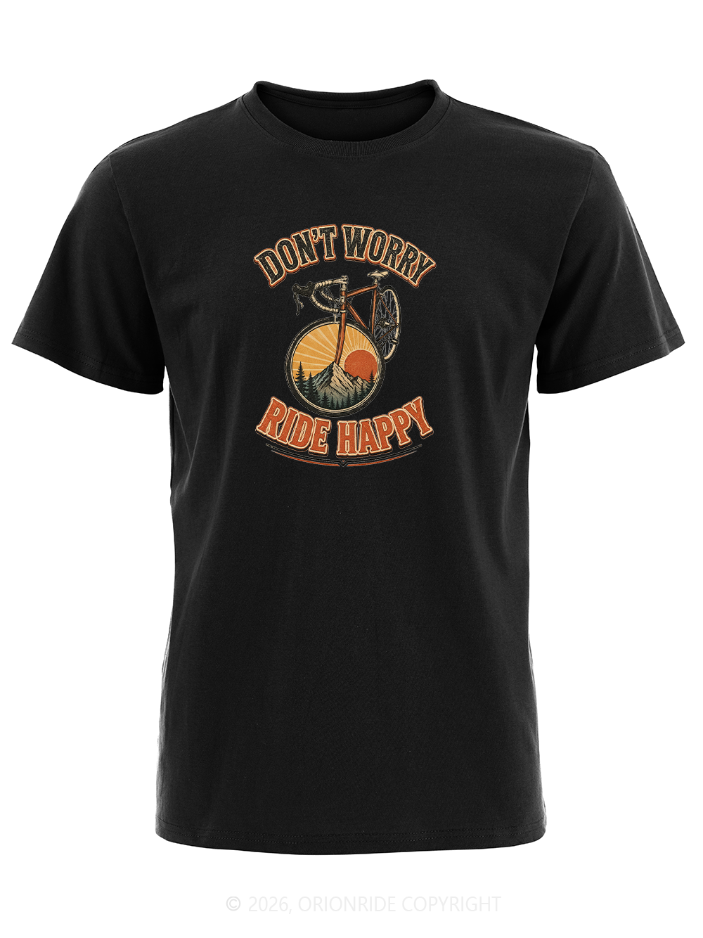 Orionride Ride Happy Short Sleeves Bike T-Shirt