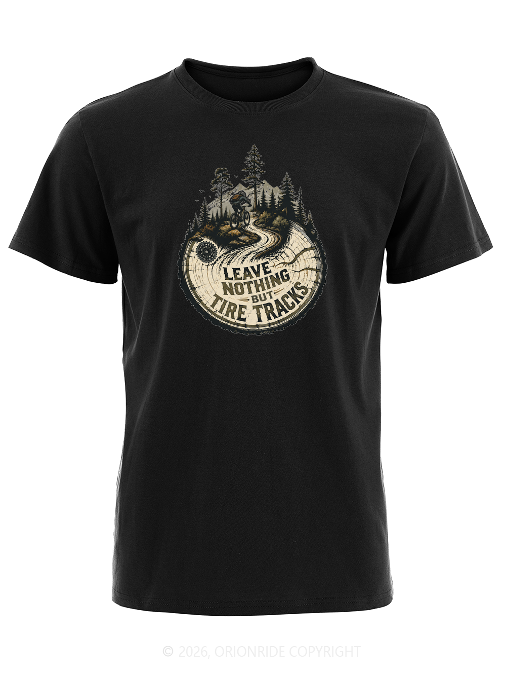Orionride Leave Tire Tracks Short Sleeves Bike T-Shirt