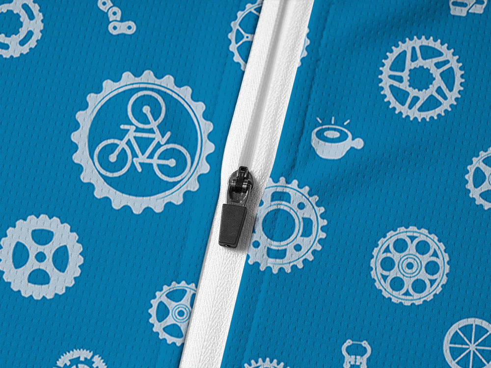 Orionride Gear World Long Sleeve Half Zipper Mountain Bike Jersey