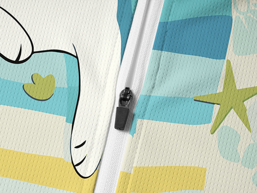 Orionride Four Cats Long Sleeve Half Zipper Mountain Bike Jersey