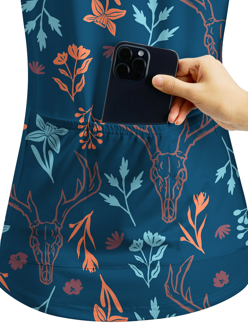 Orionride Forest Riddles Women's Quarter Zipper Long Sleeve Jersey