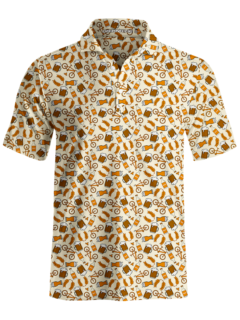 Orionride Beer And Wheat Men's Polo Shirt