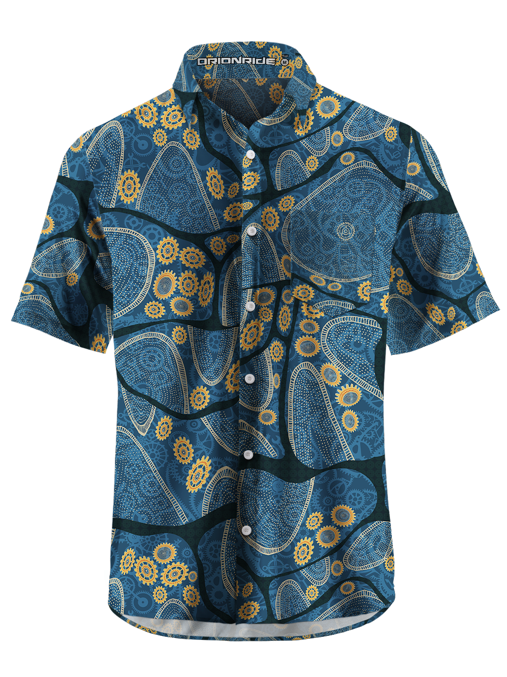Orionride Regional Blocks Zipper Pockets Ultra Lightweight Short Sleeves Gravel Shirt