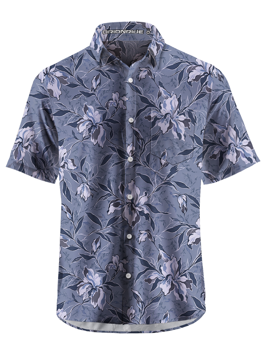 Orionride Gentle Lily Zipper Pockets Ultra Lightweight Short Sleeves Gravel Shirt