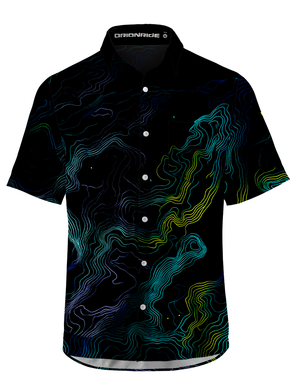 Orionride Fantasy Contours Zipper Pockets Ultra Lightweight Short Sleeves Gravel Shirt