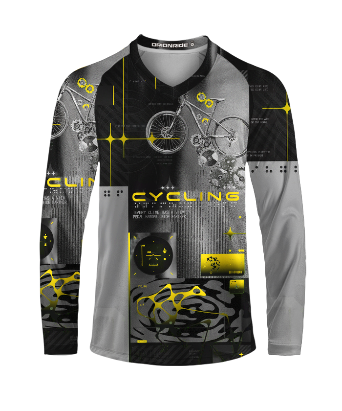 Orionride Pedal Harder Long Sleeve Downhill Jersey