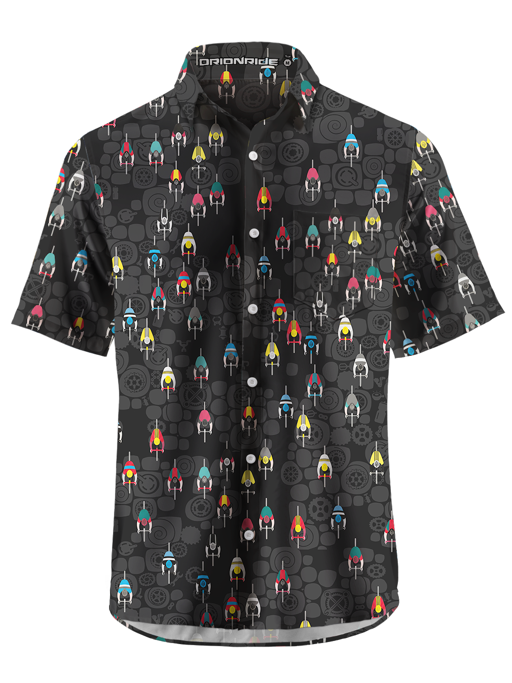 Orionride The World Of Cyclists Zipper Pockets Ultra Lightweight Short Sleeves Gravel Shirt