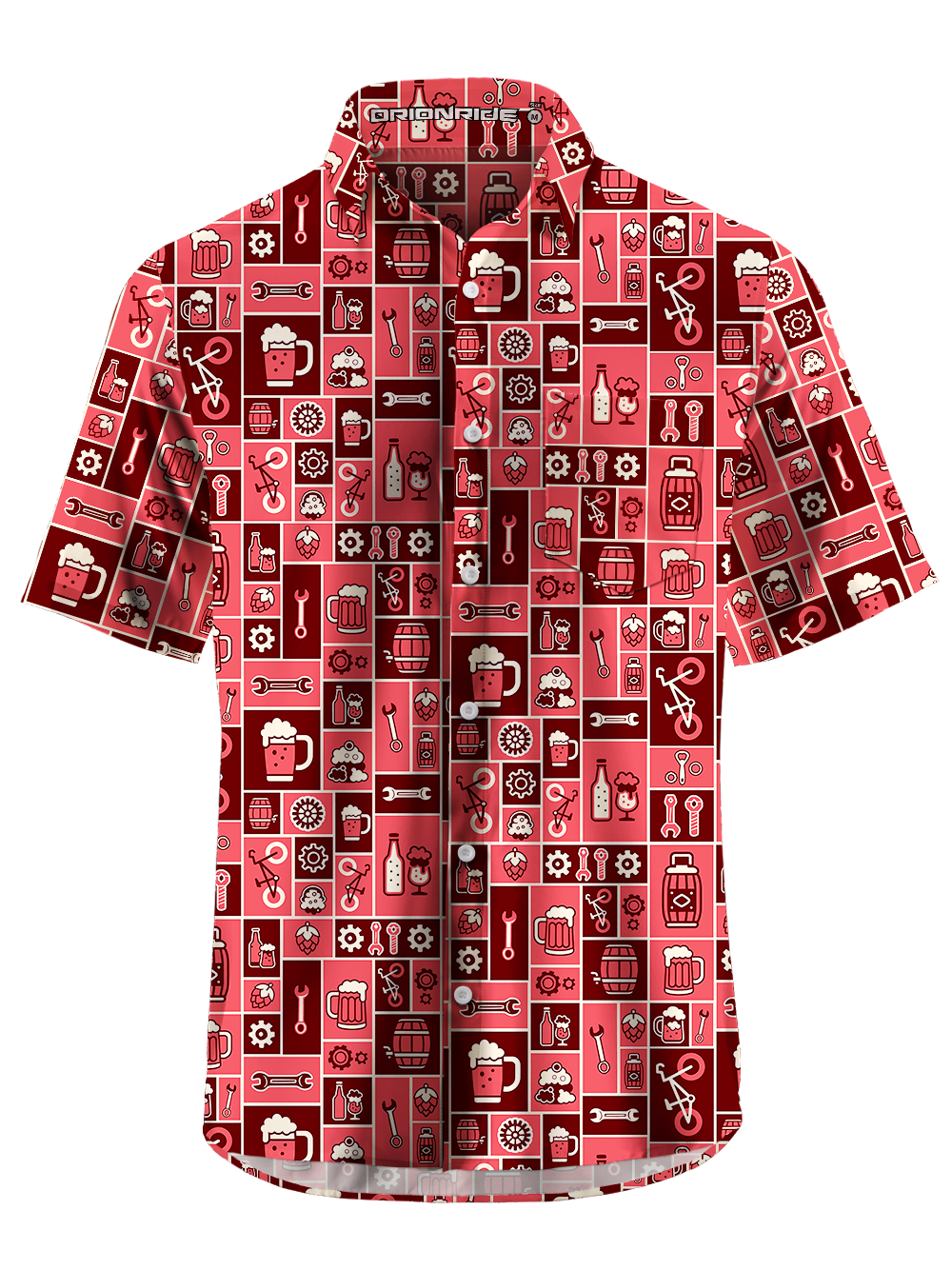 Orionride The Allure Of Beer Zipper Pockets Ultra Lightweight Short Sleeves Gravel Shirt