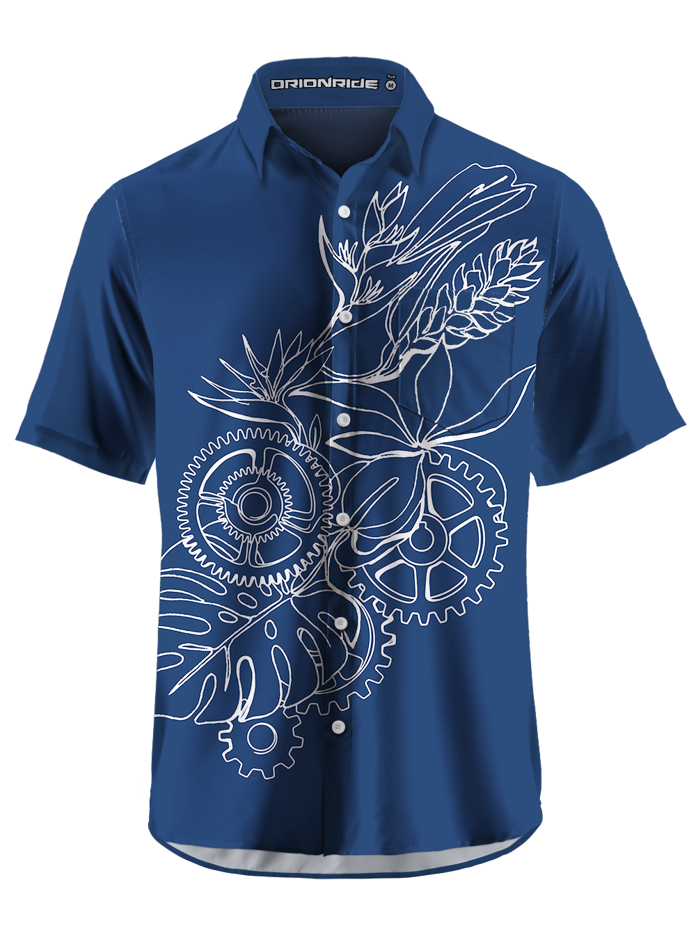 Orionride Gear Flower Core Zipper Pockets Ultra Lightweight Short Sleeves Gravel Shirt