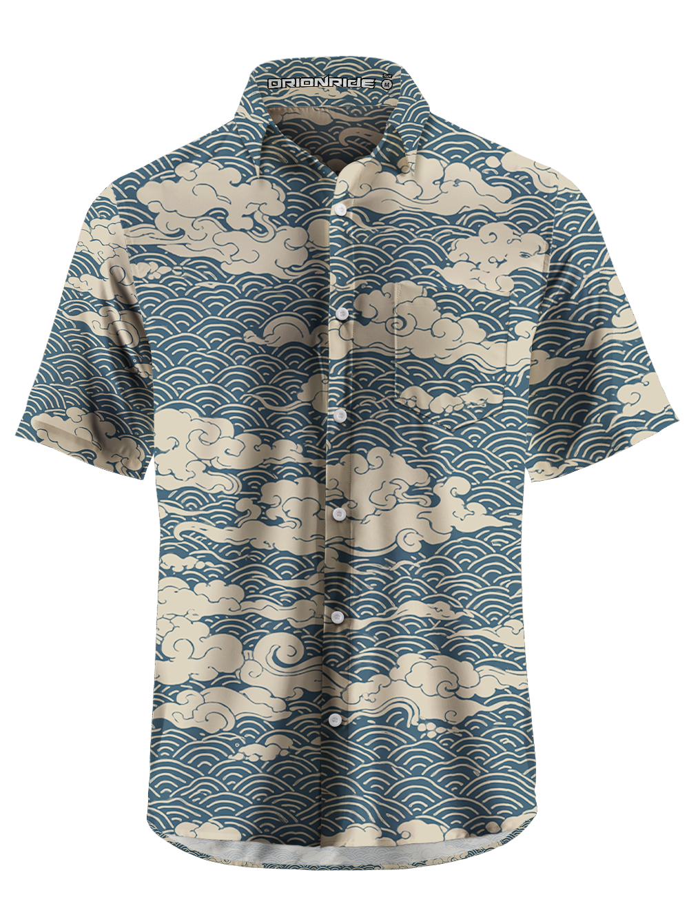 Orionride Above The Clouds Zipper Pockets Ultra Lightweight Short Sleeves Gravel Shirt