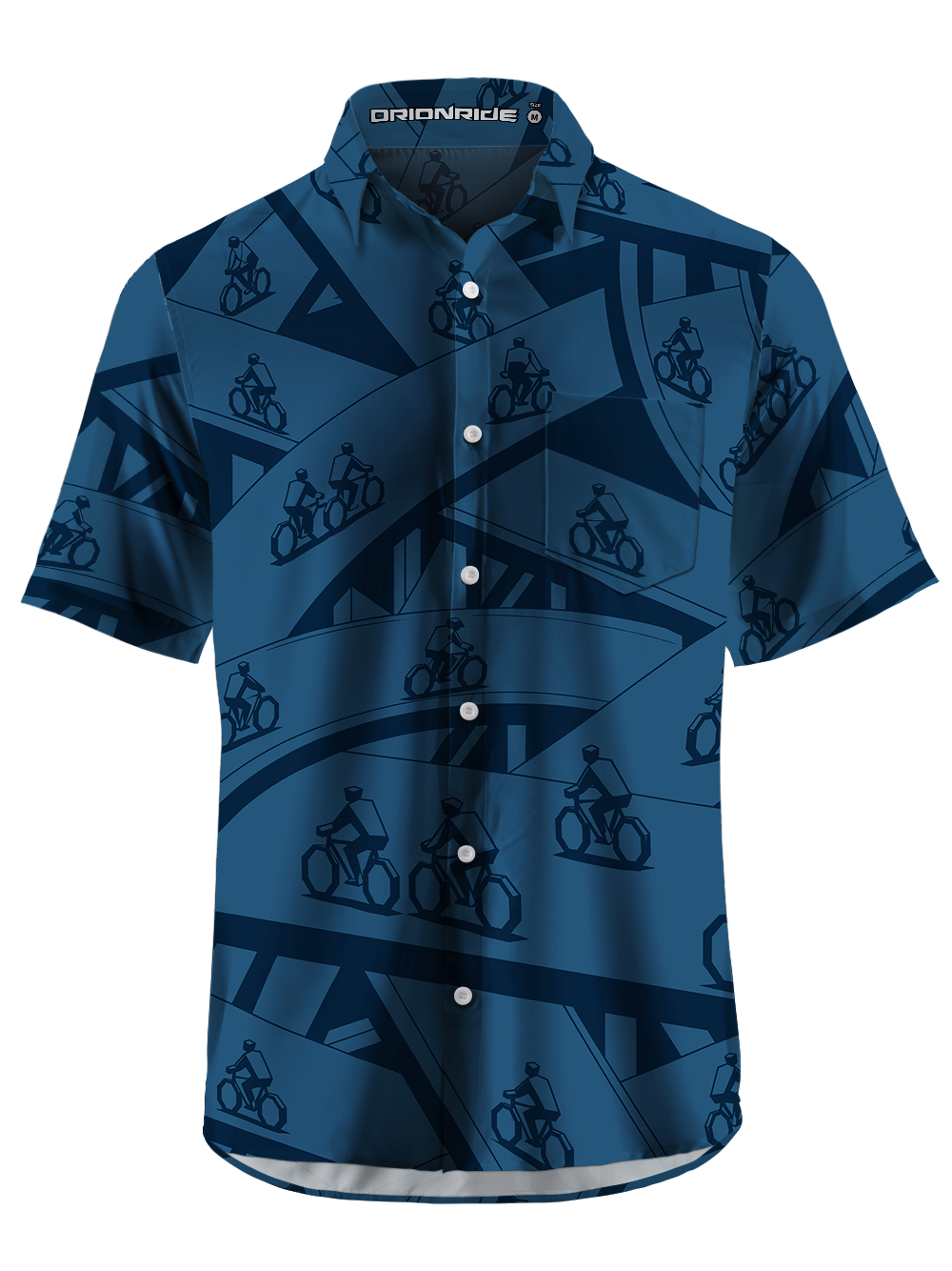 Orionride Navigating The City Zipper Pockets Ultra Lightweight Short Sleeves Gravel Shirt