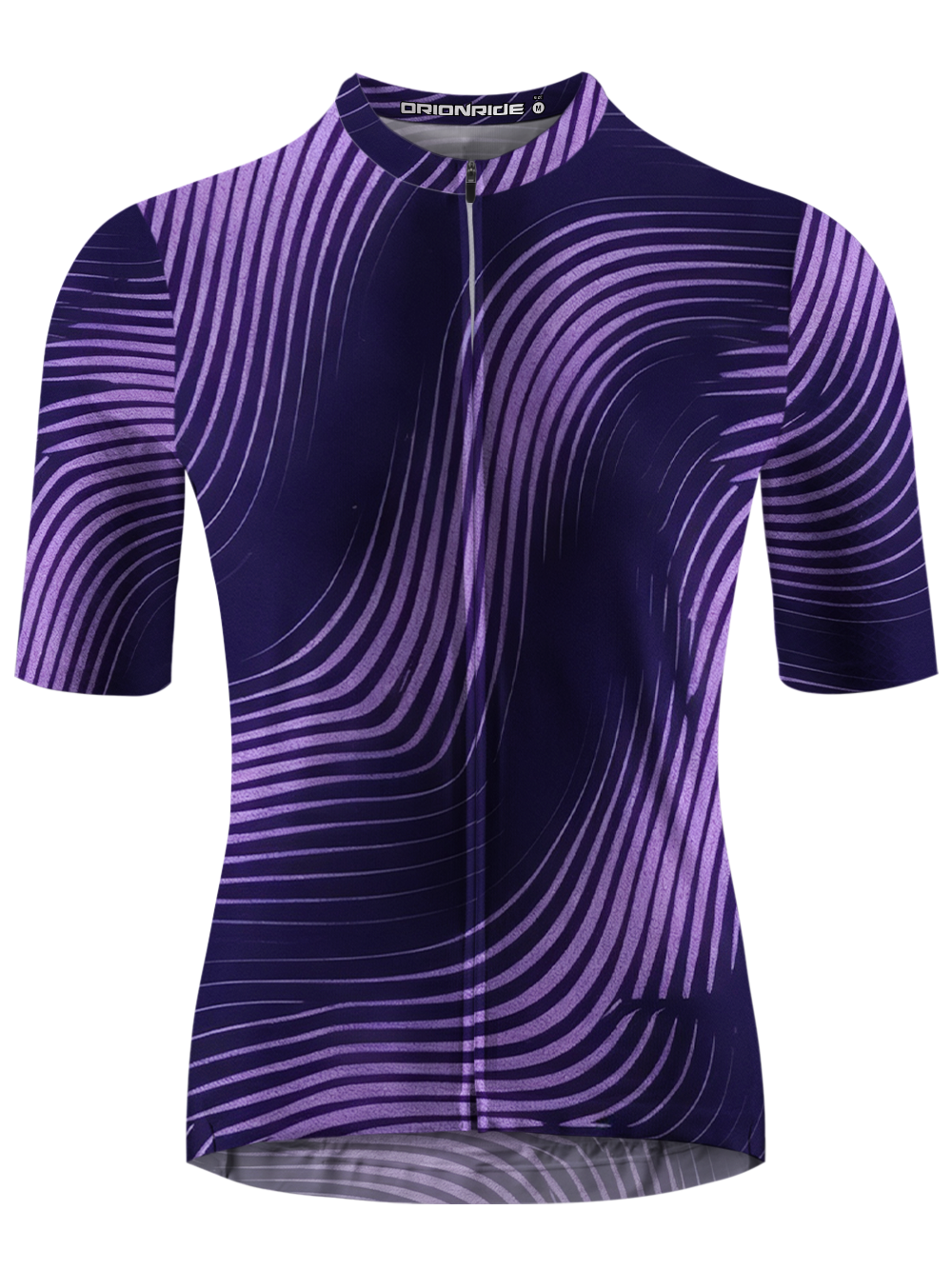 Orionride Purple Lines Short Sleeves Cycling Jersey