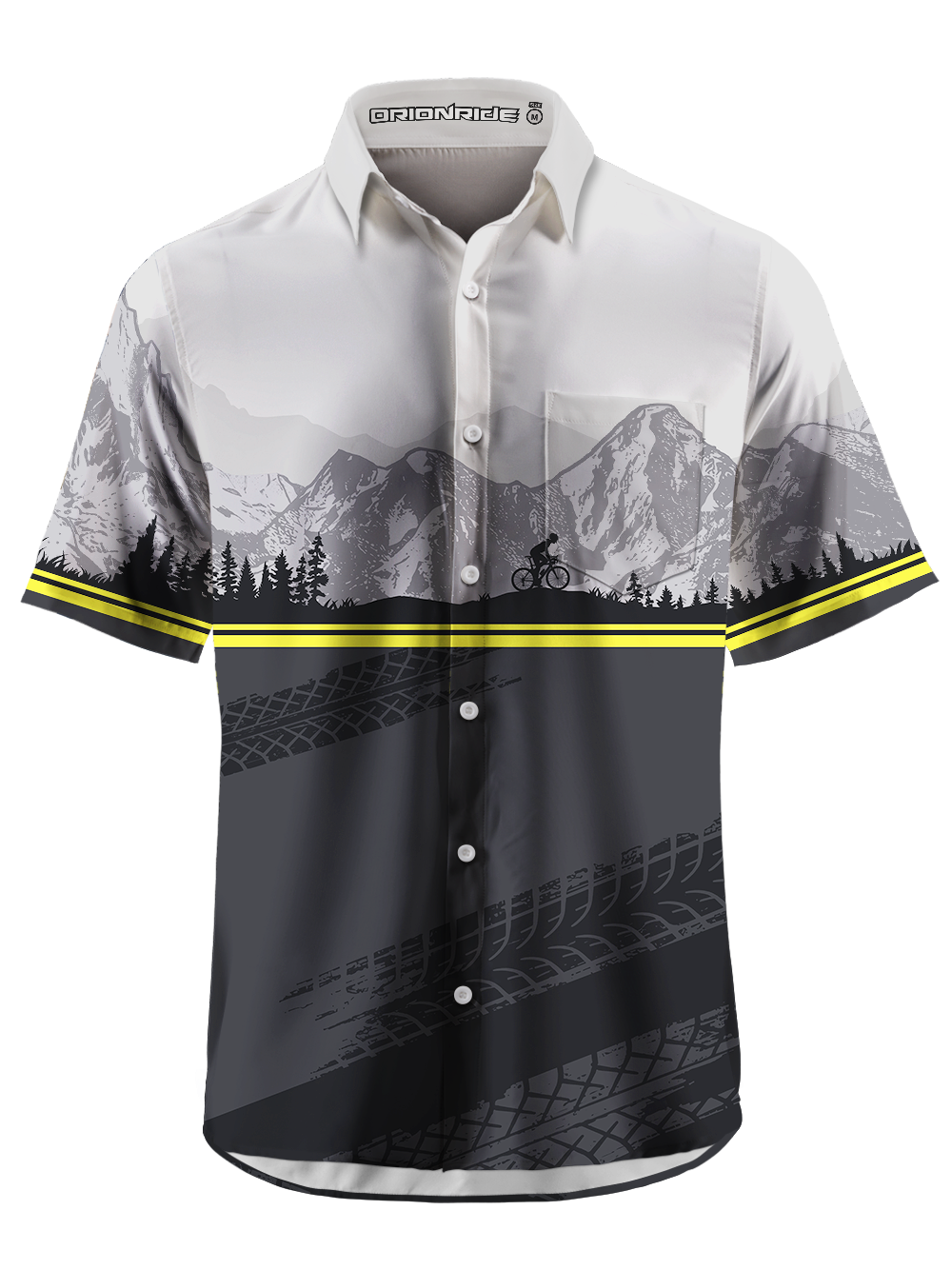Orionride Layered Mountain Rangese Zipper Pockets Ultra Lightweight Short Sleeves Gravel Shirt
