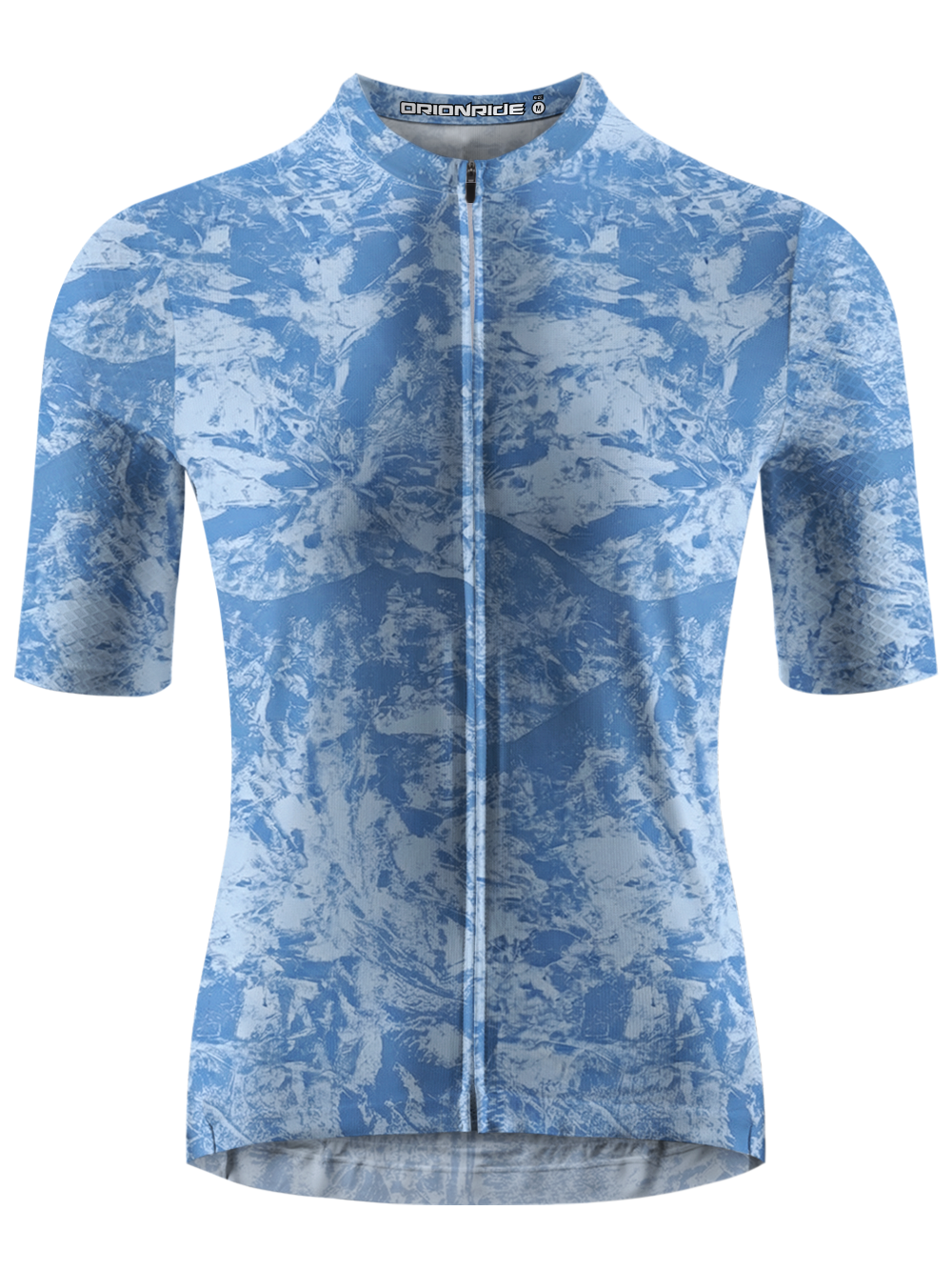 Orionride Blue And White Blend Short Sleeves Cycling Jersey