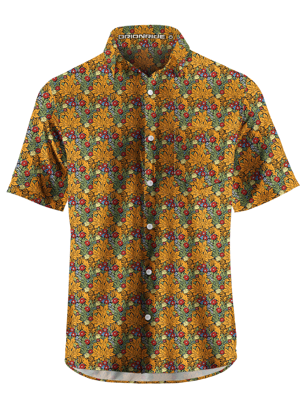 Orionride Lush Garden Zipper Pockets Ultra Lightweight Short Sleeves Gravel Shirt