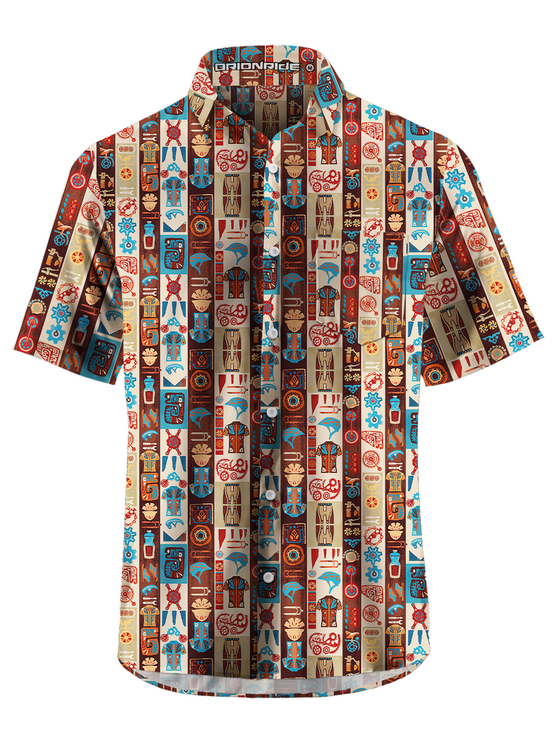 Orionride Mysterious Parts Zipper Pockets Ultra Lightweight Short Slee