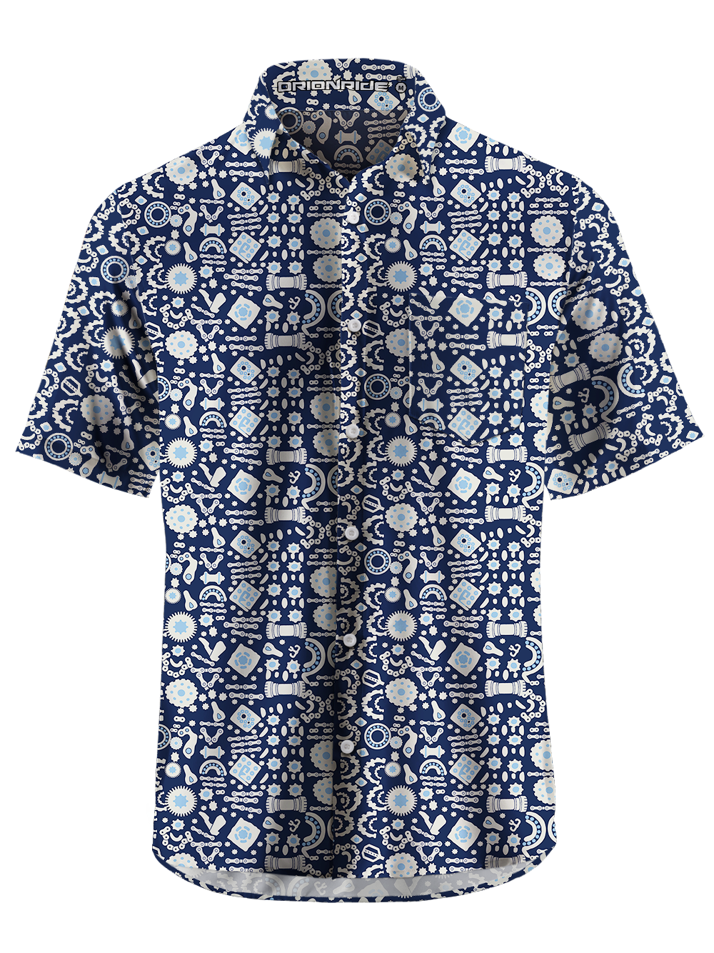 Orionride The World Of Parts Zipper Pockets Ultra Lightweight Short Sleeves Gravel Shirt