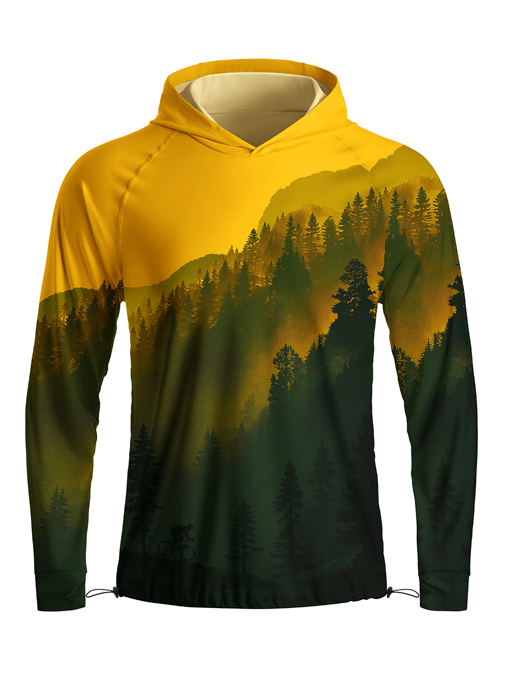 Orionride Noon Forest Long Sleeve Cycling Hoodie Shirt