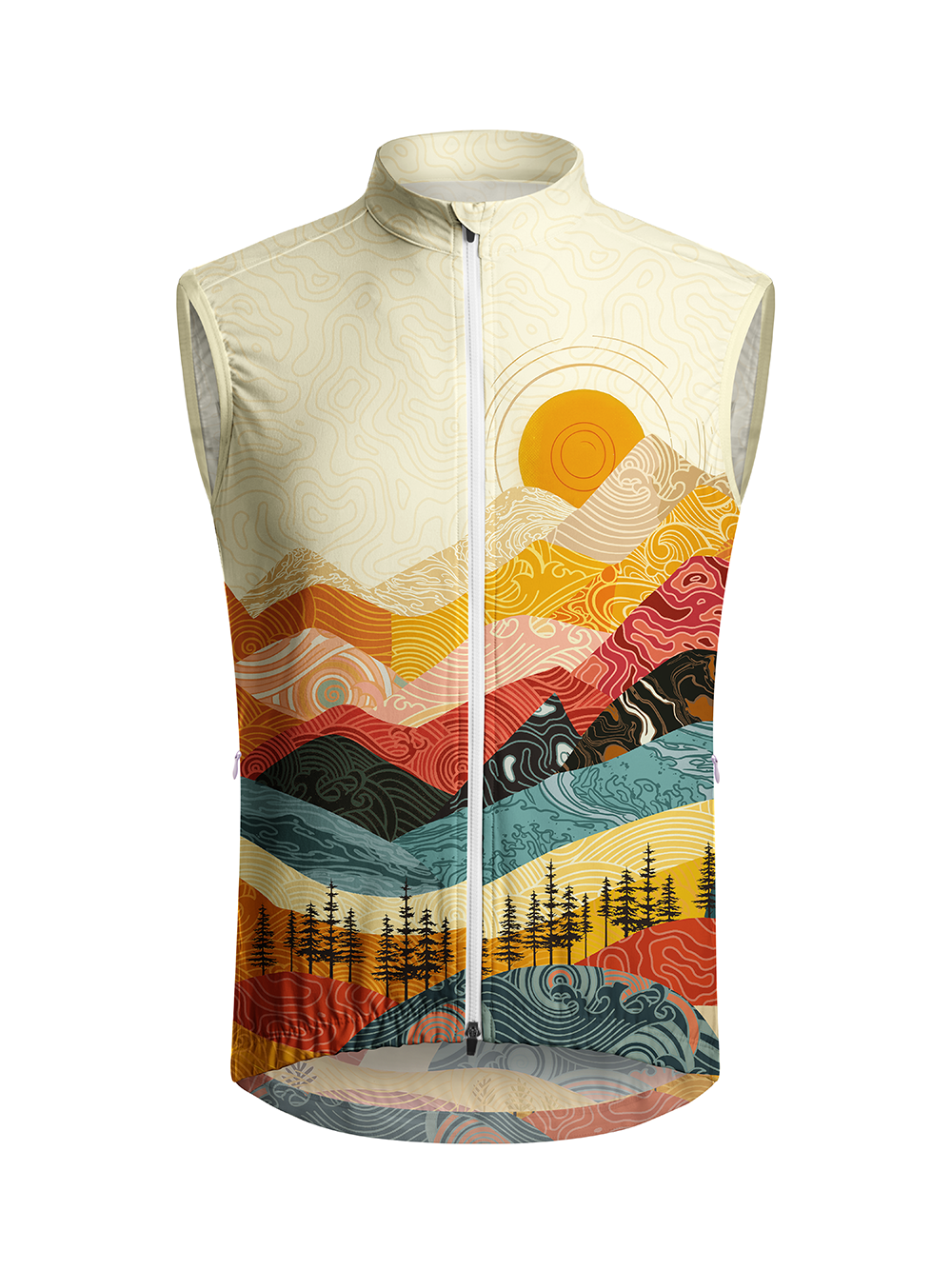 Orionride Waves And Peaks Lightweight Windproof Cycling Vest