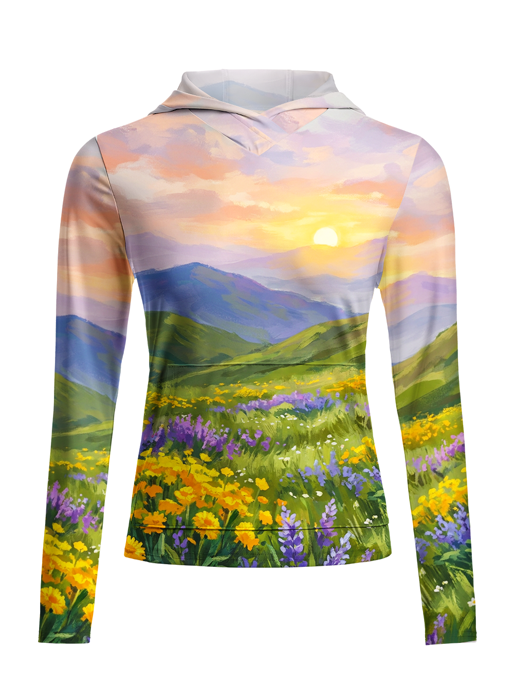 Orionride Valley Glow Women's Long Sleeve Cycling Hoodie Shirt