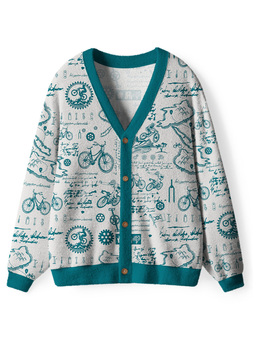 Orionride Cycling Diary Men's Cardigan Knit Sweaters