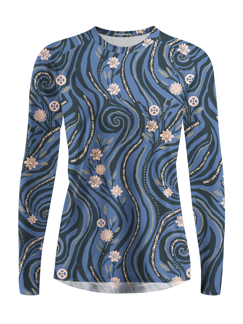 Orionride Chain Vine Flowers Women's Quick Dry Downhill Jersey
