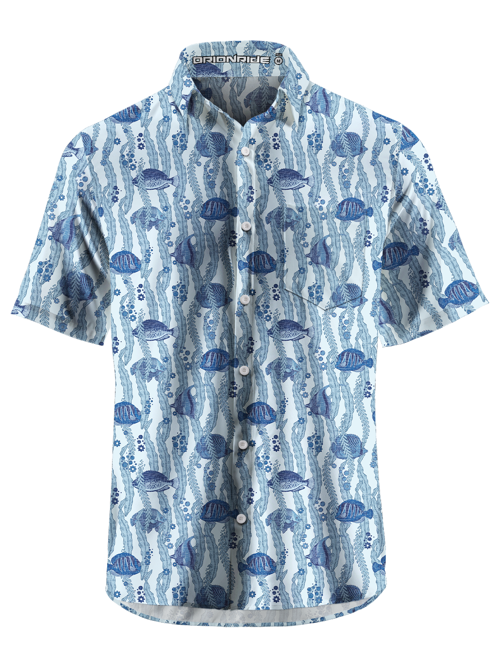 Orionride Gear Swimming Fish Zipper Pockets Ultra Lightweight Short Sleeves Gravel Shirt