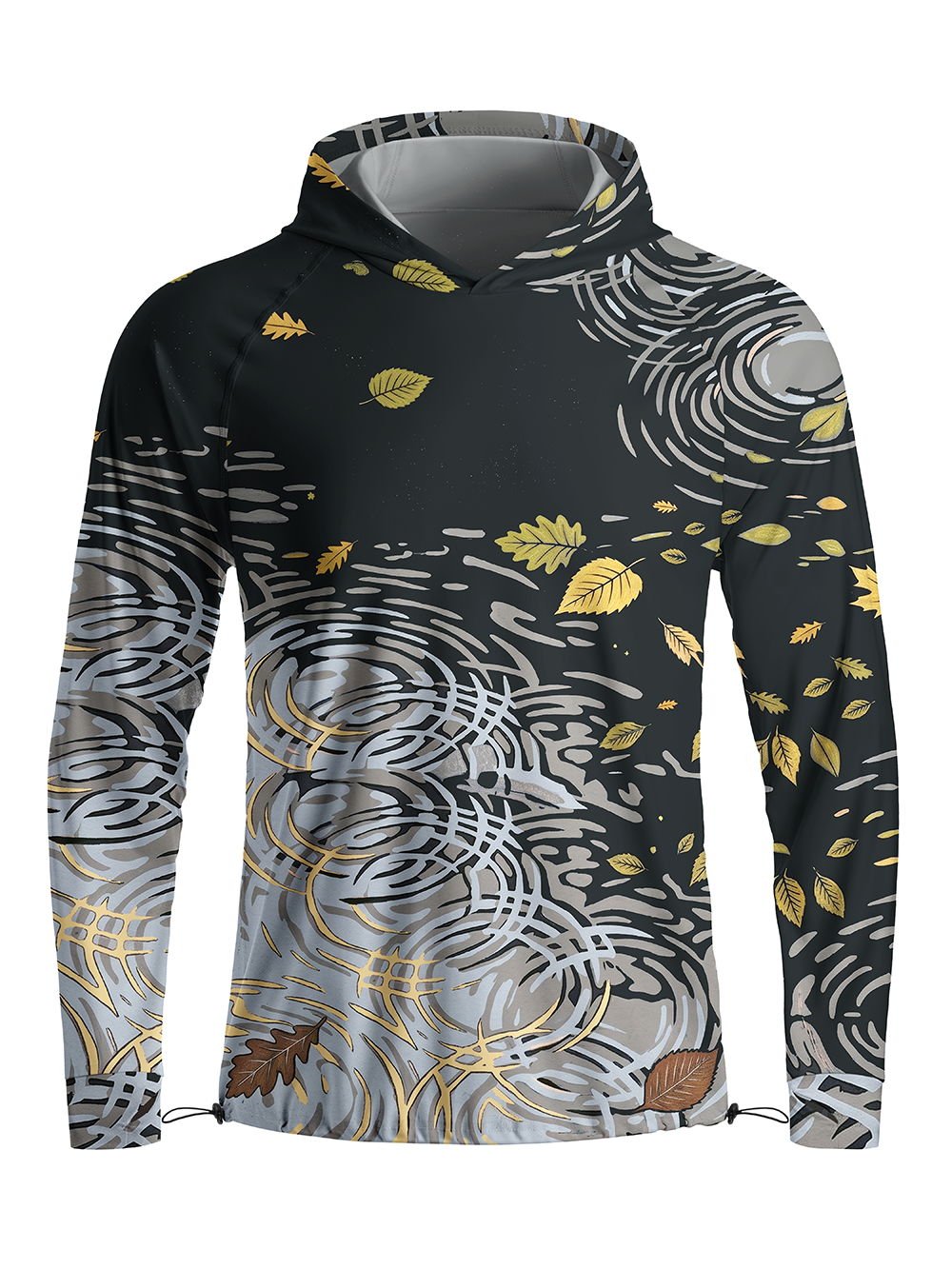 Orionride Water Drifts Long Sleeve Cycling Hoodie Shirt
