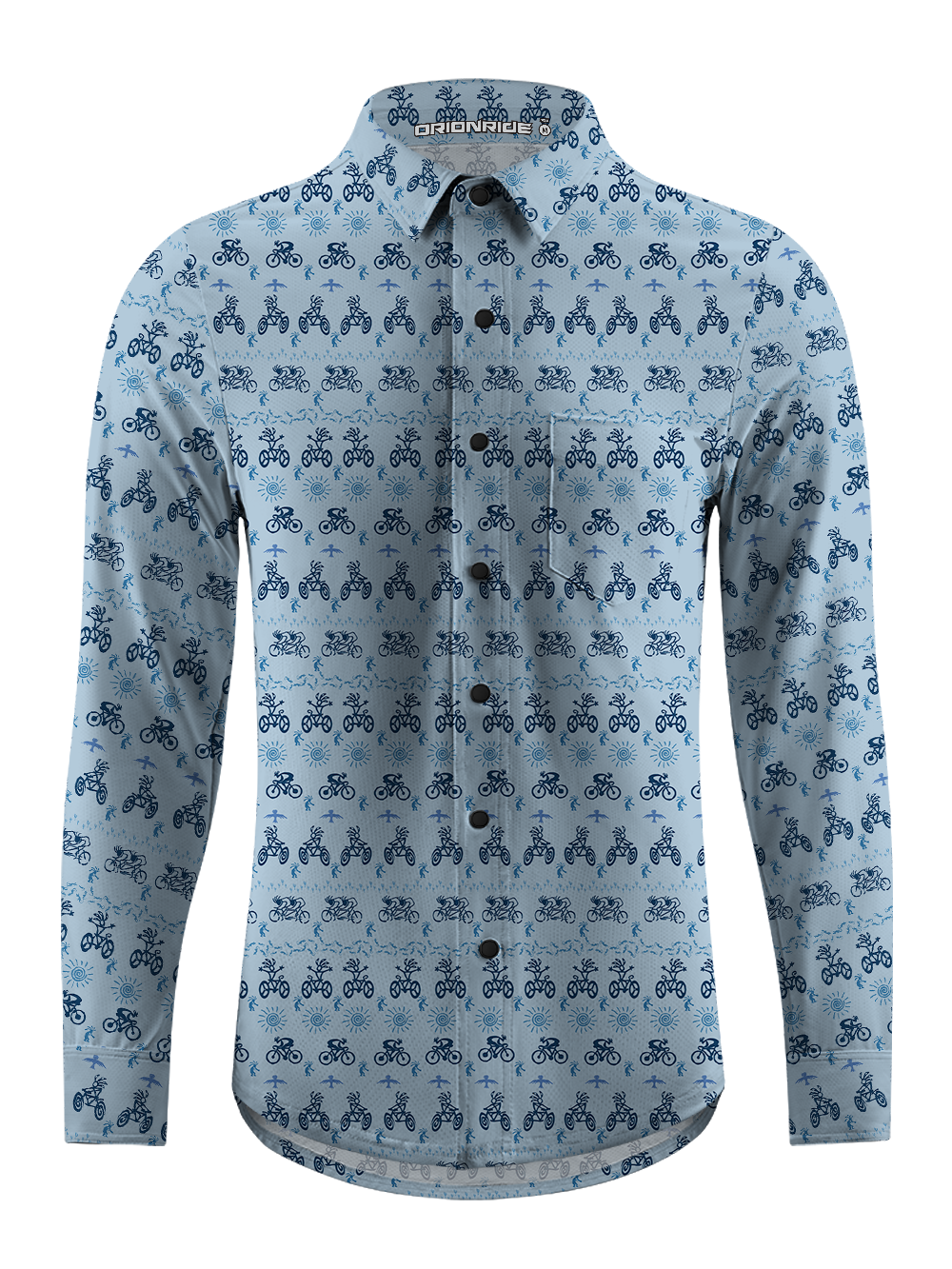 Orionride Vitality Feast Men's Stretchy Breathable Long Sleeve Gravel Shirt