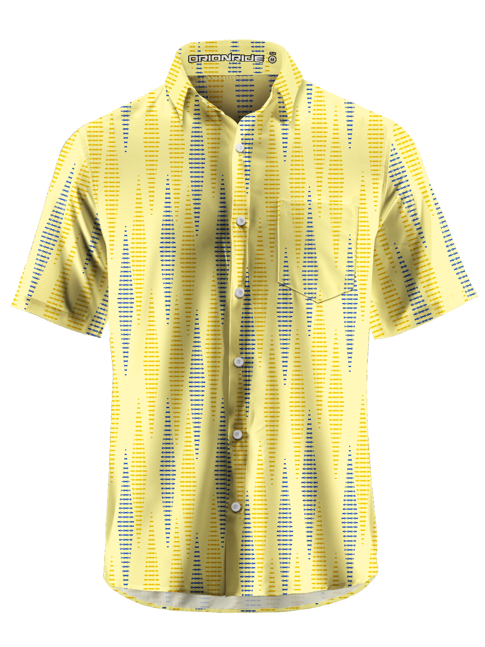 Orionride Sawtooth Weave Line Zipper Pockets Ultra Lightweight Short Sleeves Gravel Shirt