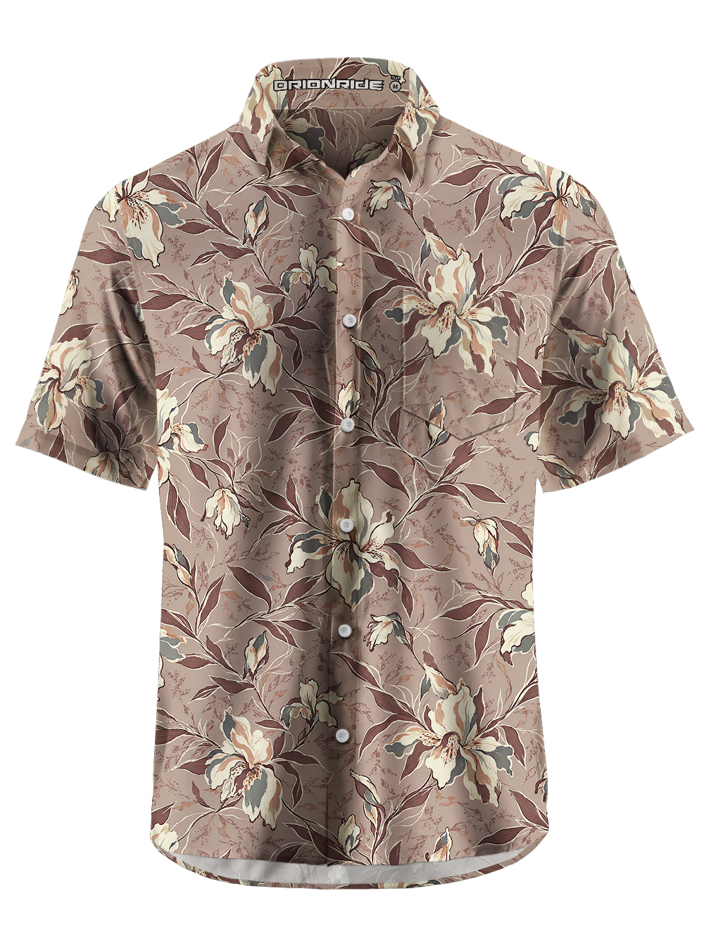 Orionride Gentle Lily Zipper Pockets Ultra Lightweight Short Sleeves Gravel Shirt