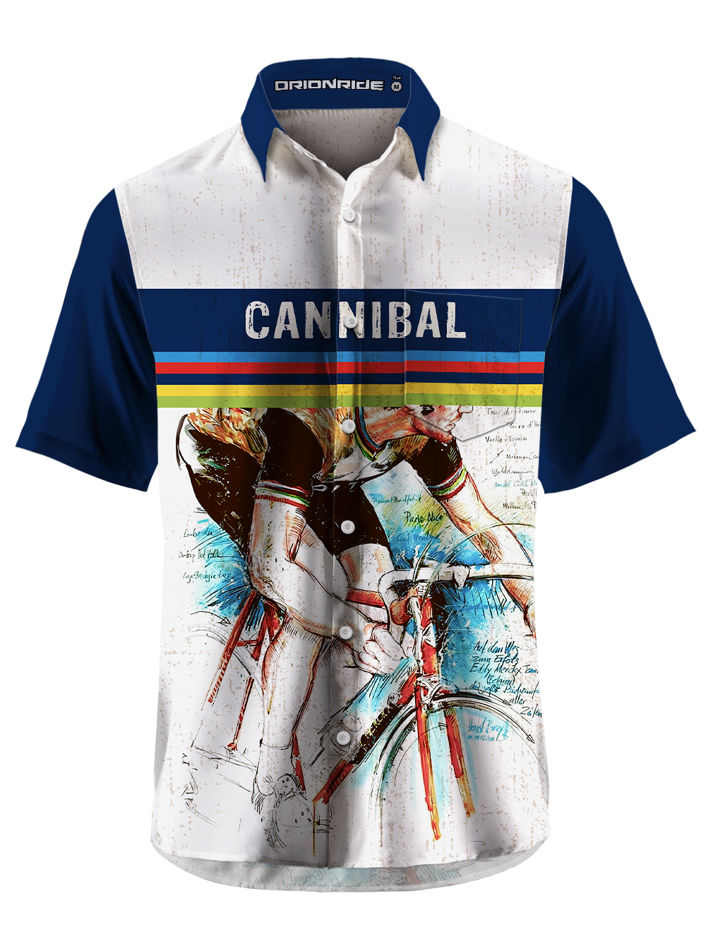 Orionride CANNIBAL Zipper Pockets Ultra Lightweight Short Sleeves Gravel Shirt